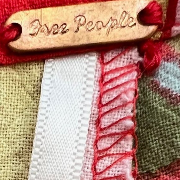 NEW Free People Retro Flare Printed Boho Pants, Size 4 - Picture 5 of 14